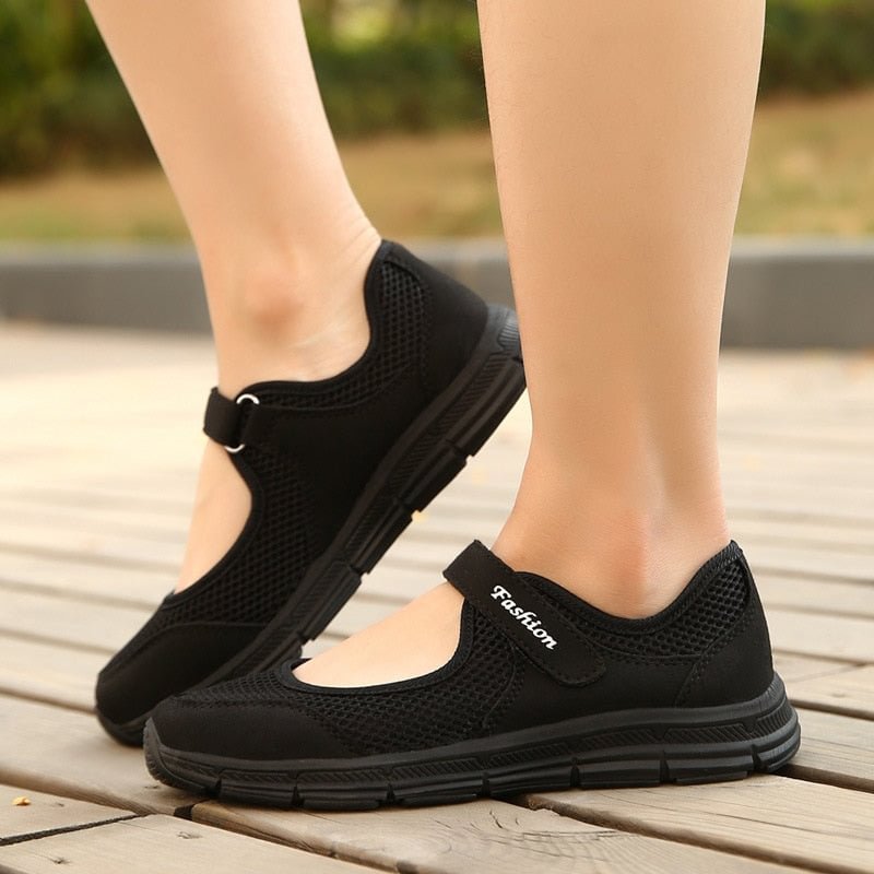 Women's Sneakers Breathable Mesh Walking Ladies Flat Shoes Woman White Sneakers For Women Vulcanize Female Shoes Zapatos Mujer
