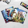 4 Pcs Mushroom Forest Coloring Book Set Mindfulness Art Books for Adults 