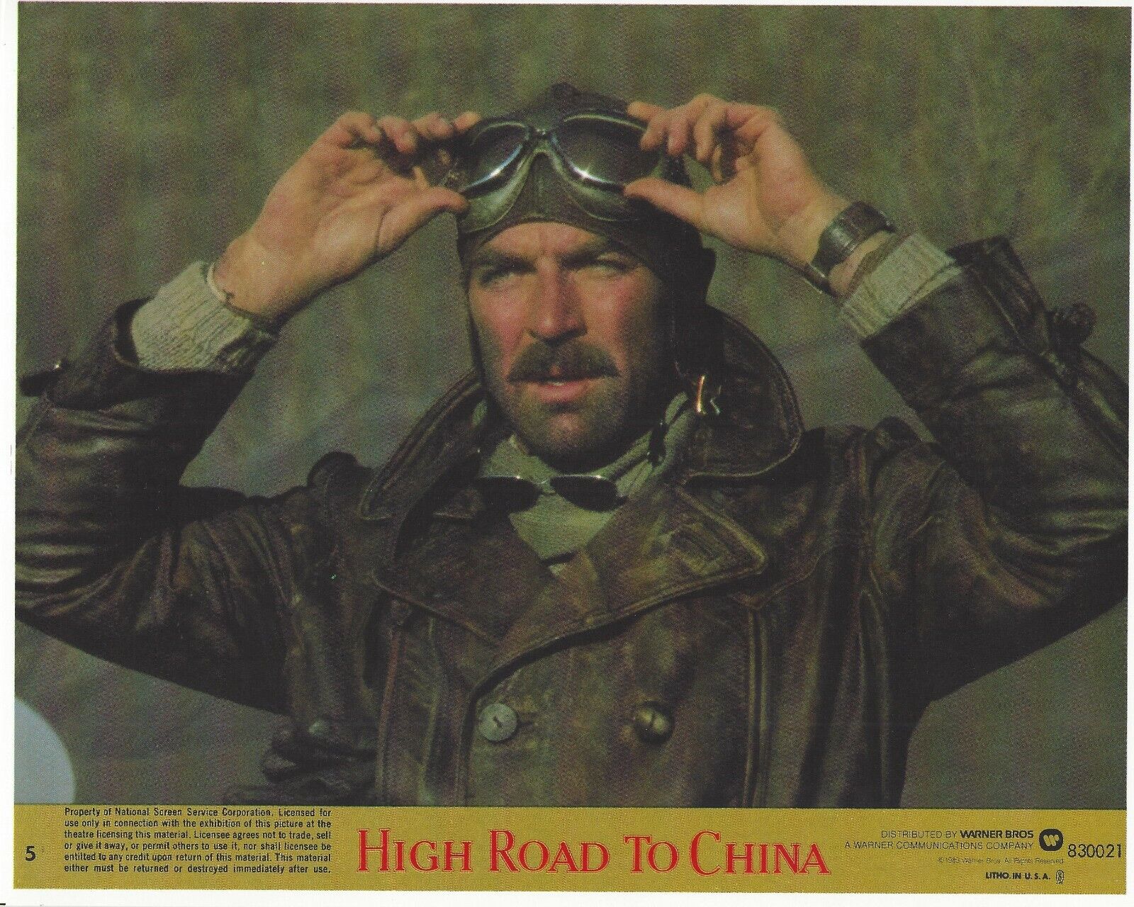 High Road To China Original 8x10 Lobby Card Poster Photo Poster painting 1983 #5 Tom Selleck