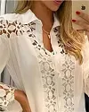 Guipure Lace Patch Shirt Dress With Cami Dress