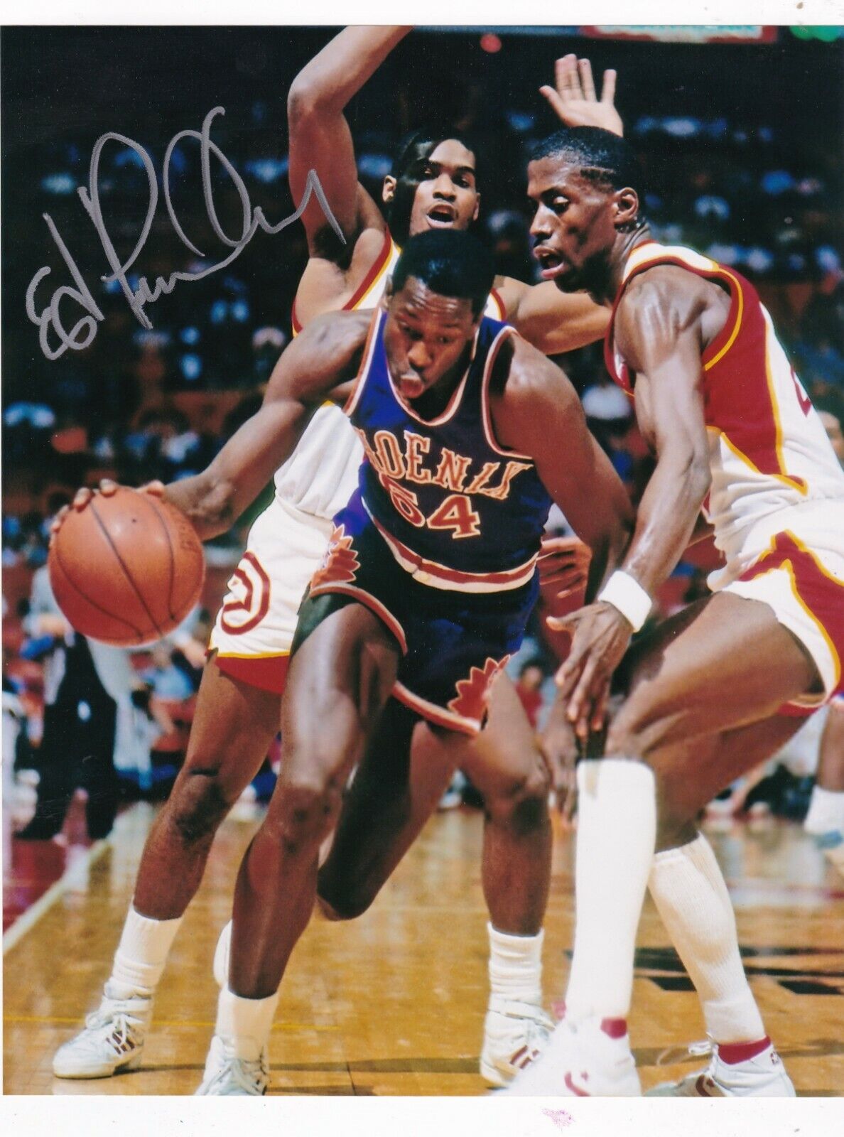 ED PINCKNEY PHOENIX SUNS ACTION SIGNED 8x10