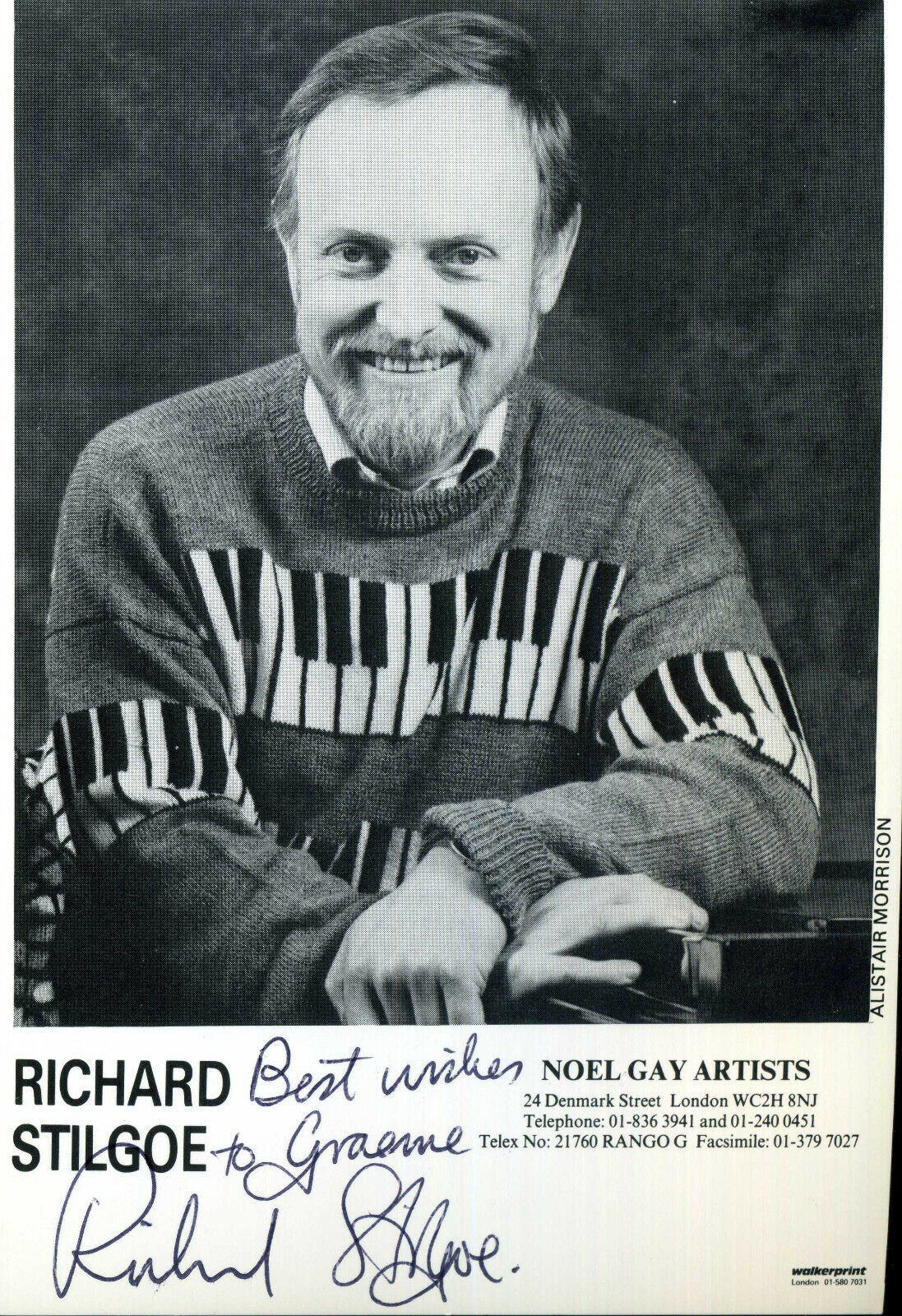 RICHARD STILGOE Signed Photo Poster paintinggraph - TV Musician / Comedian - preprint