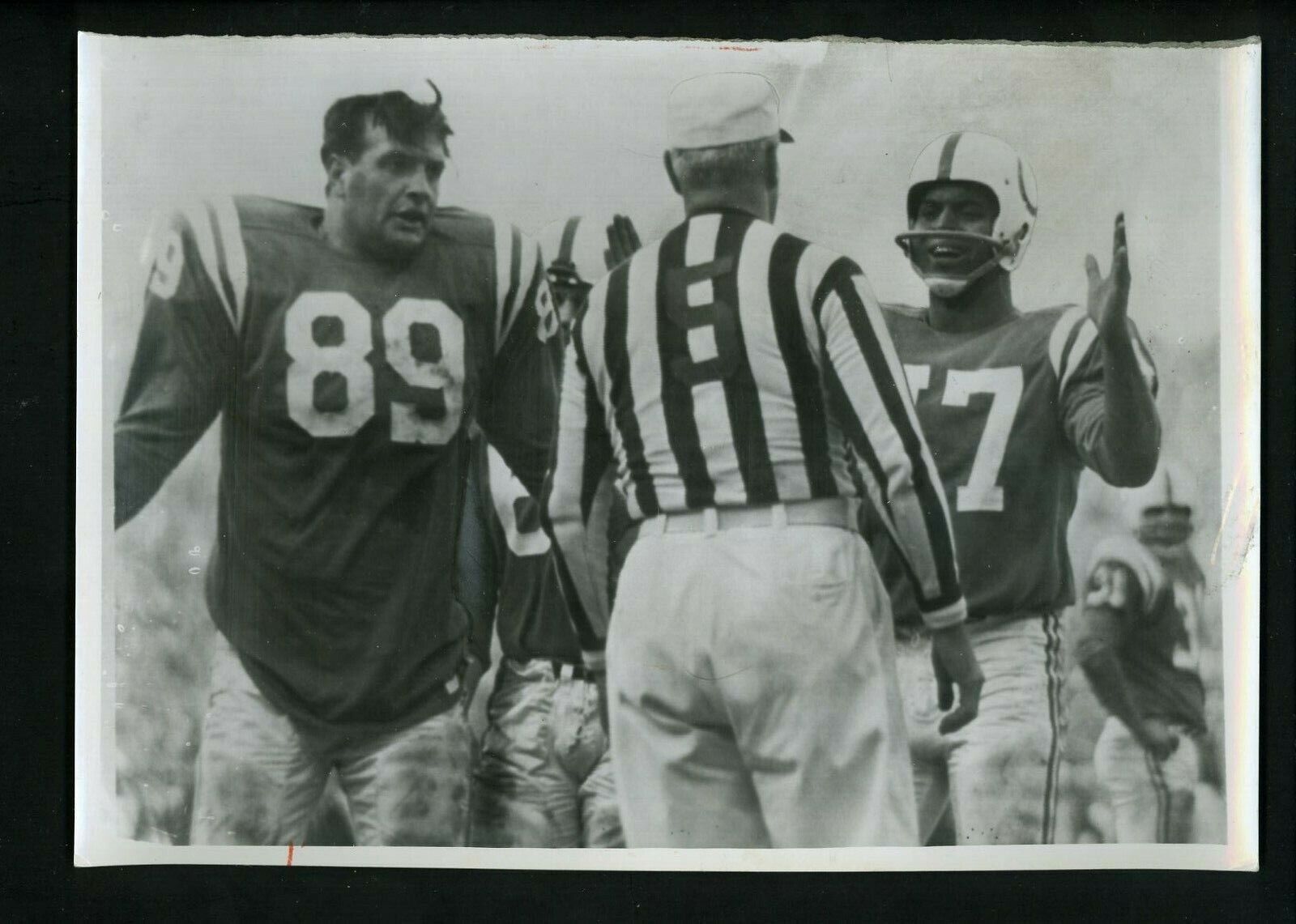 Gino Marchetti & Johnny Sample 1959 NFL Championship Press Photo Poster painting Baltimore Colts