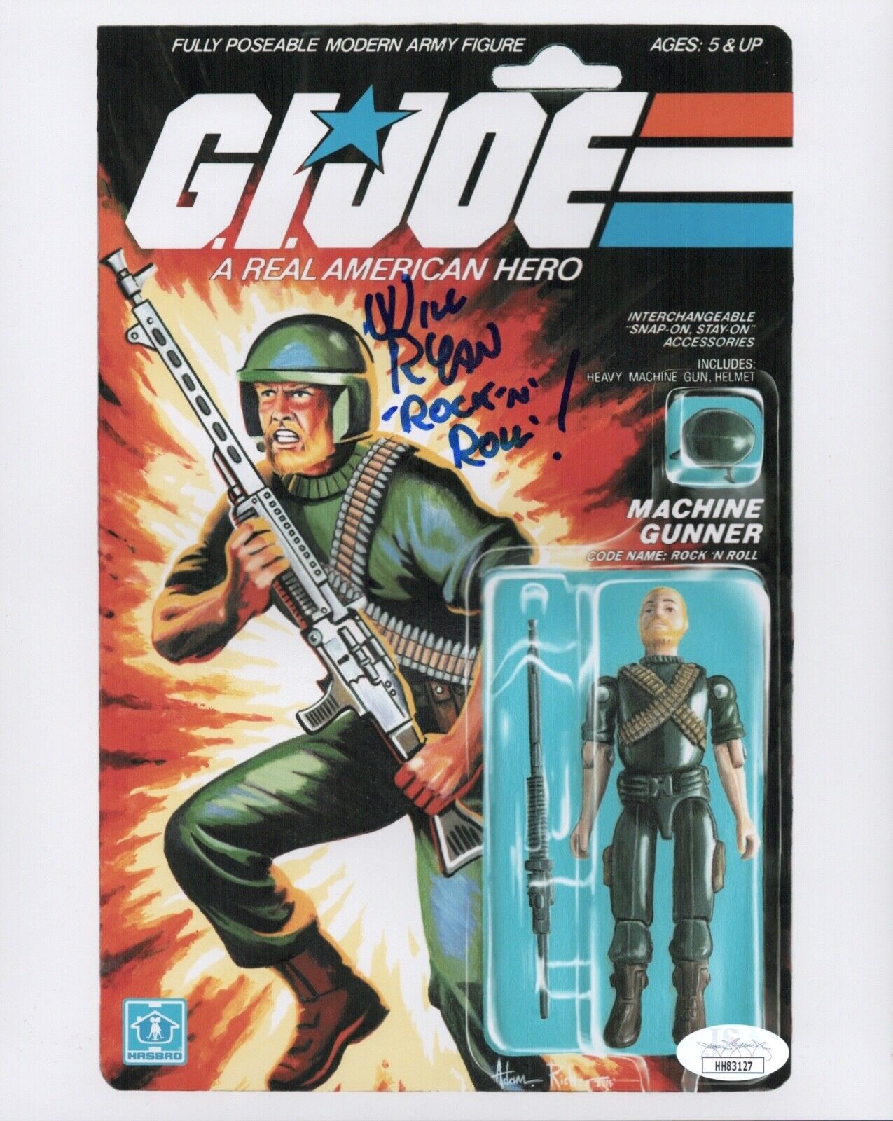 WILL RYAN Signed ROCK N' ROLL G.I. Joe 8x10 Photo Poster painting In Person Autograph JSA COA