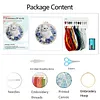 White Cat-DIY Embroidery Kit with Pattern Cotton Threads Needles Hoop 30*30cm