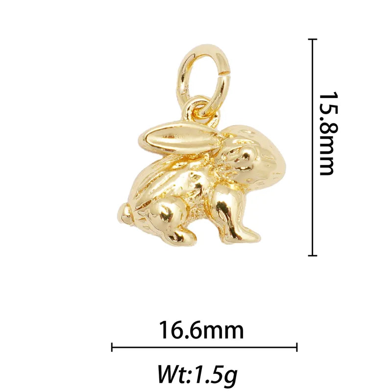 1 Piece 13.8*28.1mm 15.9*26mm 21.7*28.4mm Copper Pearl Zircon 18K Gold Plated Animal Paw Print Shell Jewelry Accessories Pendant