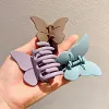 Pretty Butterfly Frosting Plain Color Hair Claw