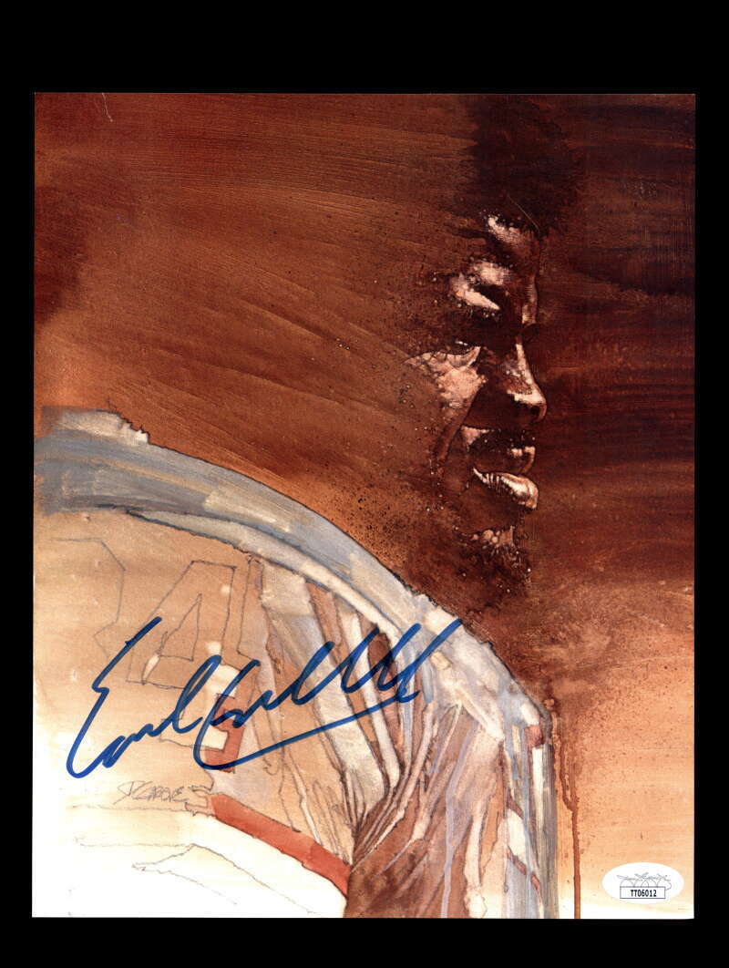 Earl Campbell JSA Signed Coa 8x10 Autograph Photo Poster painting