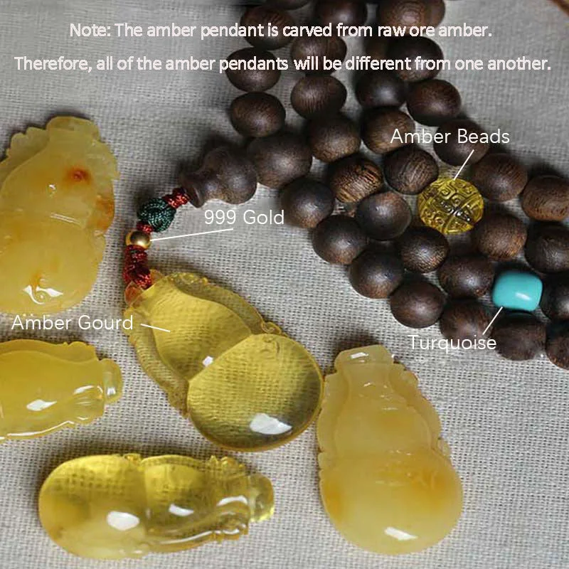 999 Gold 108 Mala Beads Nha Trang Agarwood Amber Turquoise Prayer Meditation Bracelet