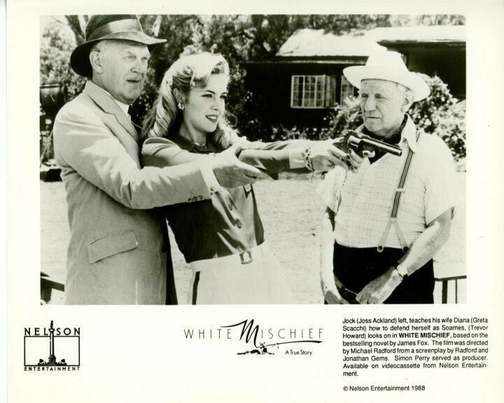 Joss Ackland Greta Scacchi Trevor Howard White Mischief Orig Press 8X10 Photo Poster painting