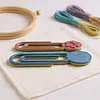 2 Pieces Diamond Painting Organizer Clamp with Anti-Roll and Fixed Design Clips for Diamond Art Cat Paw Shape Diamond Painting Accessories for Gem Art (Random Color A)