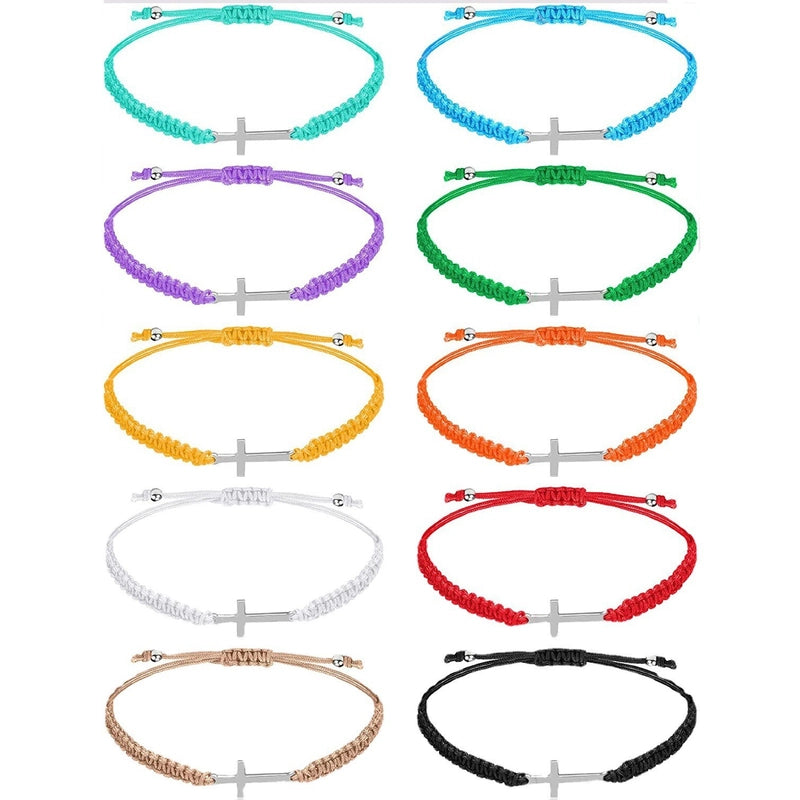 Style Hot Cross Bracelet Fashion Simple Hand-woven Adjustable Men's And Women's Bracelet