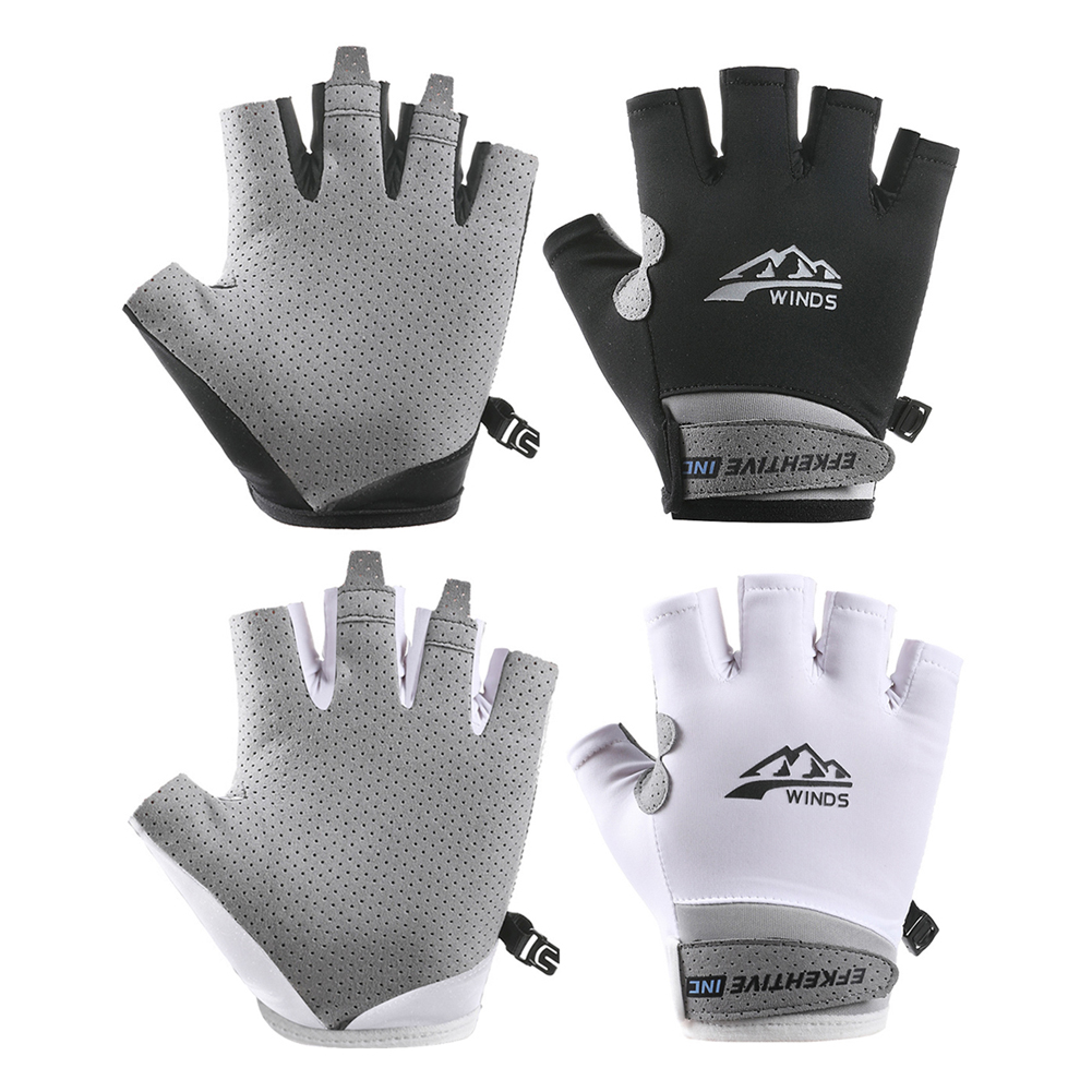 

MTB Cycling Gloves Half Finger Breathable Summer Sports Sunscreen Gloves, Black, 501 Original