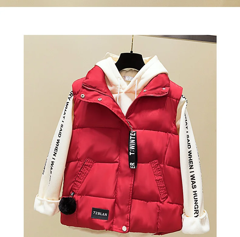 Toloer 2024 Spring And Autumn Cotton Vest Women's Short Korean Version Of Autumn And Winter Women's Vest Vest Women's Jacket-Outfit Ideas
