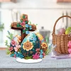 Diamond Painting Acrylic Easter Egg Cross Ornament Kit for Decoration