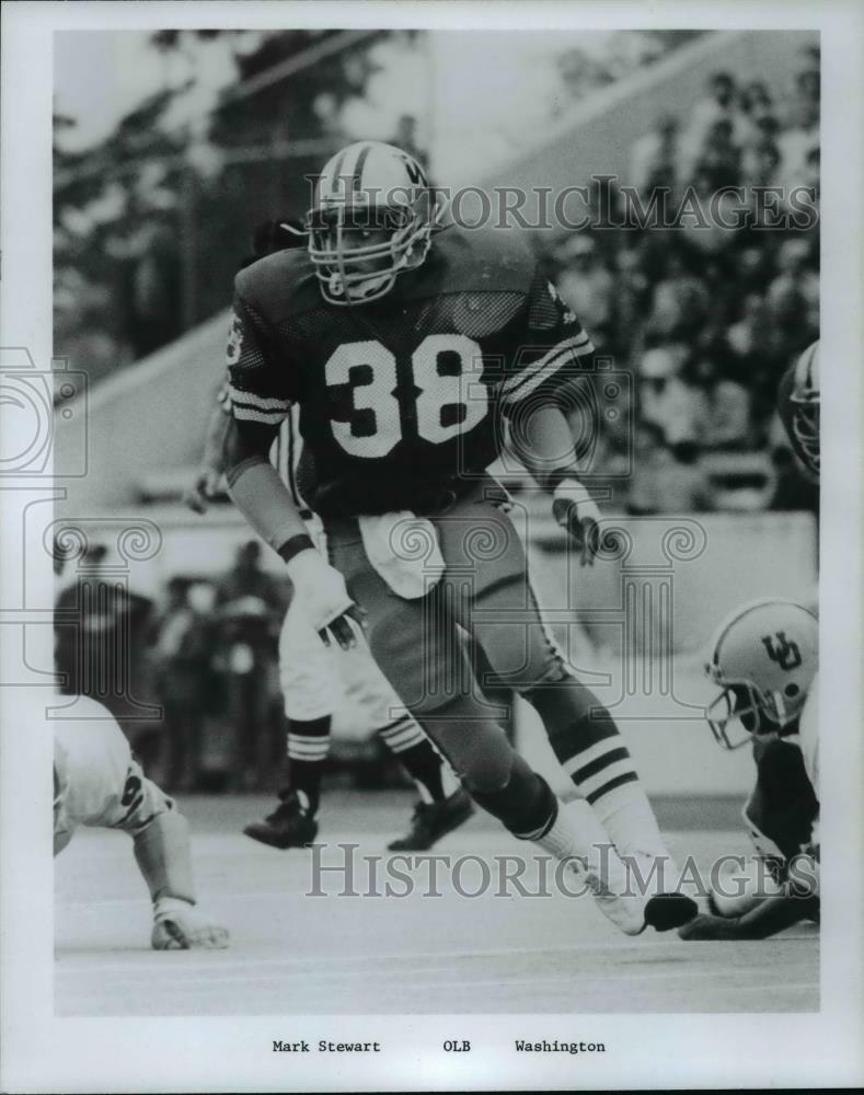 Press Photo Poster painting Mark Stewart, OLB Washington - orc12830