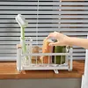 Sink Caddy Organizer & High Brush Holder Kitchen Bathroom Sponge Holder Basket