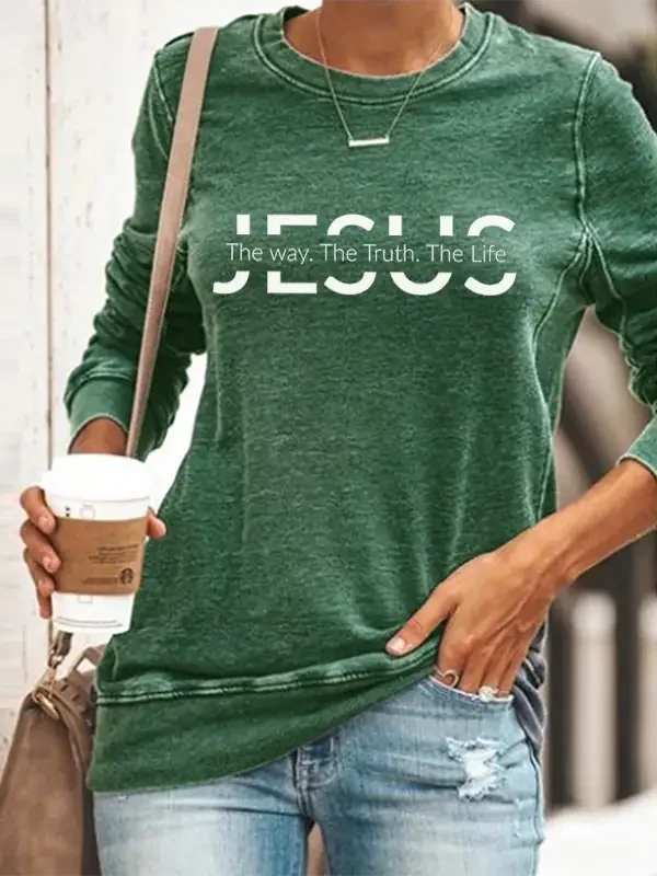 Women's Long Sleeves-Jesus The Way The Truth The Life