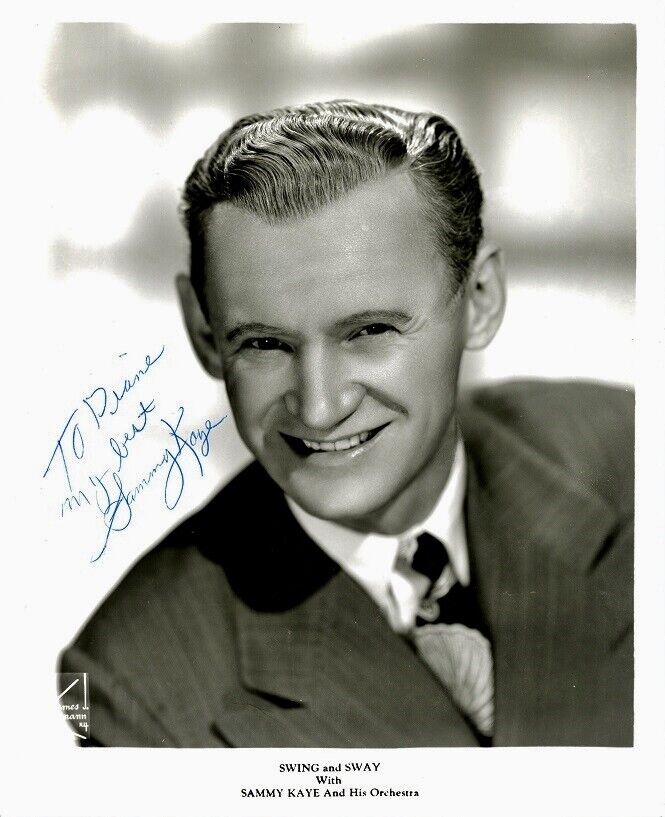 Vintage SAMMY KAYE Signed Photo Poster painting