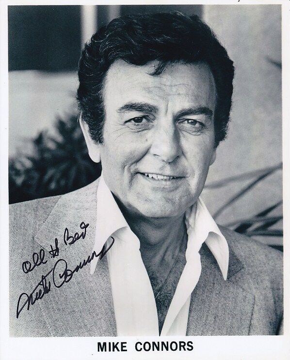 MIKE CONNORS Signed Autographed Photo Poster painting