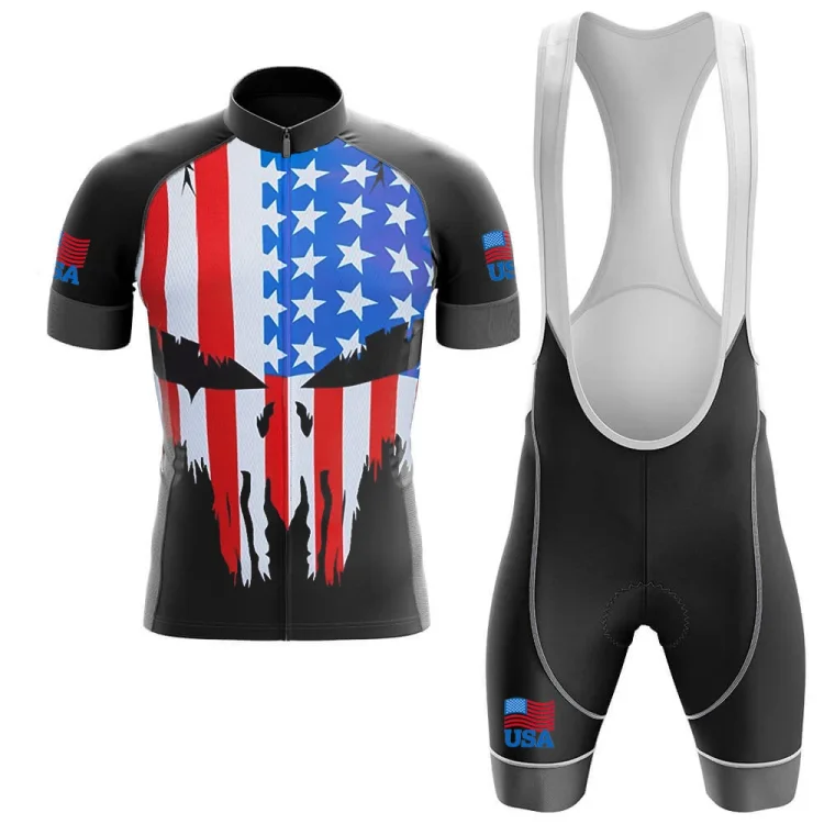 USA Men's Short Sleeve Cycling Kit