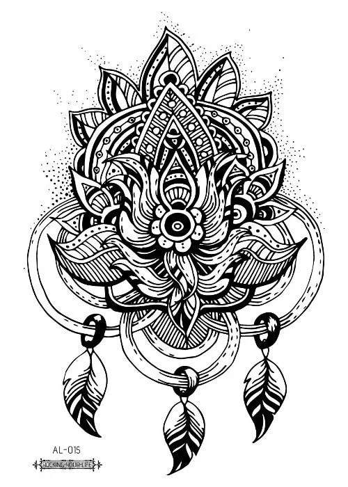 38 Kinds Adult Chest Back Tattoo Rose Flowers Mandala Totem Waterproof Temporary Body Art Sticker Disposable tatouage temporaire