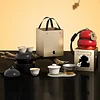 One Pot Three Cups Travel Tea Set Portable Set Outdoor Camping Tea Brewing Covered Bowl