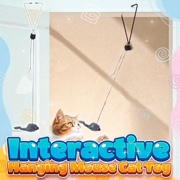 Interactive Hanging Mouse Cat Toy