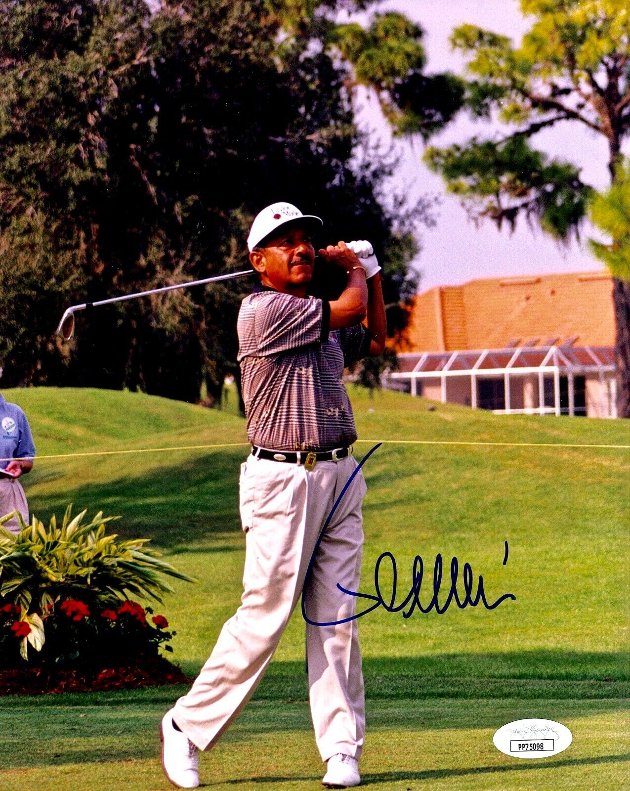 VINCENTE FERNANDEZ Autograph SIGNED 8X10 Photo Poster painting ARGENTINE GOLFER JSA CERTIFIED