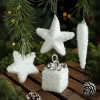 White Fluffy Christmas's Tree Hanging Decor Props