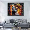 uk.everydayedeals (Limited Stock)Cross Stitch - 14ct Stamped - Tomber amoureux (63*52cm)