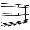 [US Local Warehouse] Bar Liquor Bottle Display Shelf Wall-Mounted Wine Storage Rack Home Glass Holder