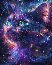 Galaxy Cat - Diamond Painting