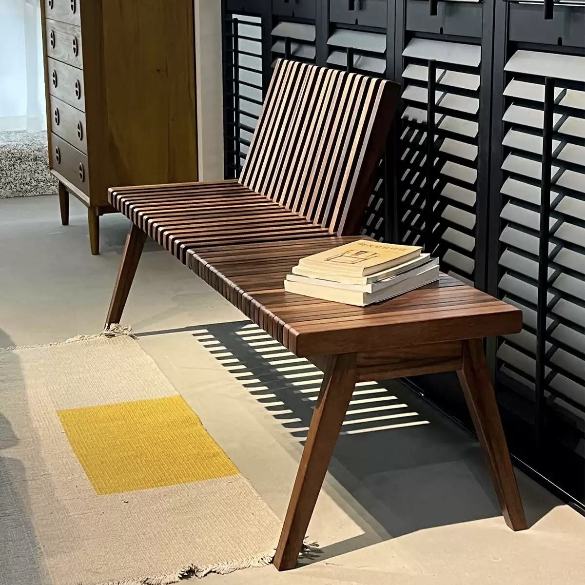 Solid Wood Folding Bench - Handmade Acacia Multi-Use Stool
