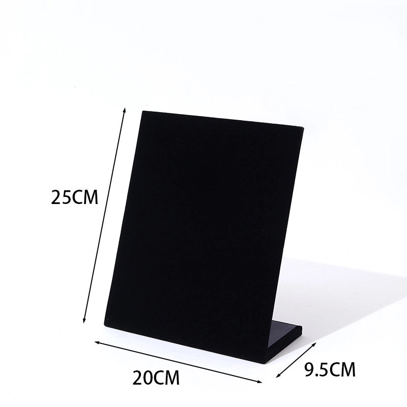 1 Piece Wood Flannel Casual Minimalist L Shape Jewelry Display