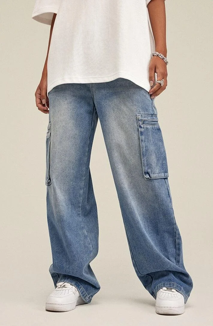 Brownm Baggy Cargo Jeans