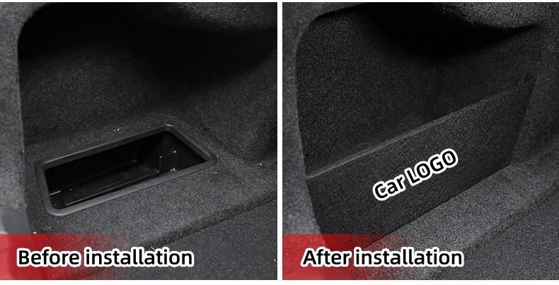 Car custom trunk side storage partitions(2PCS)