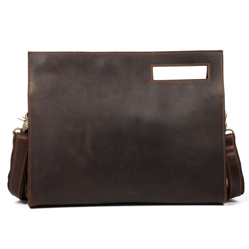 Men's Leather Should Bag A4 Size Briefcase