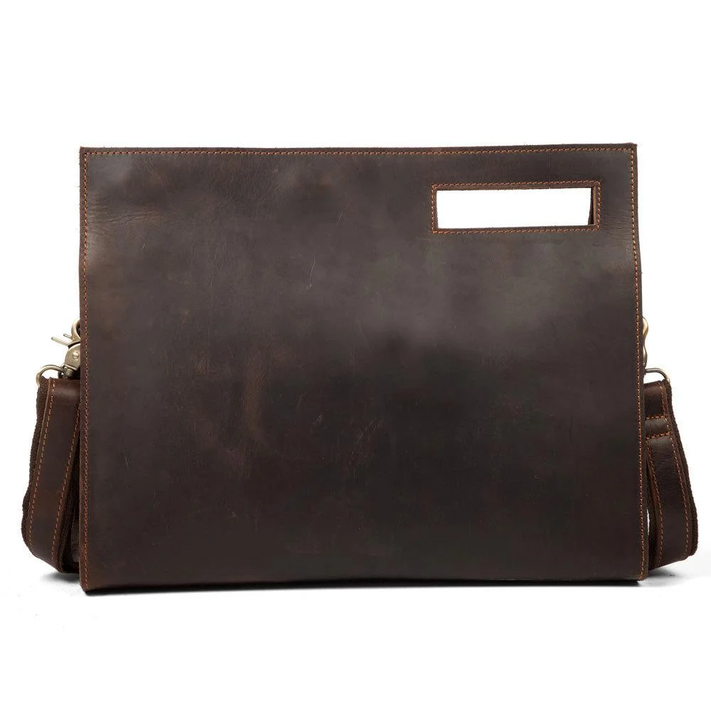 Men's Leather Should Bag A4 Size Briefcase