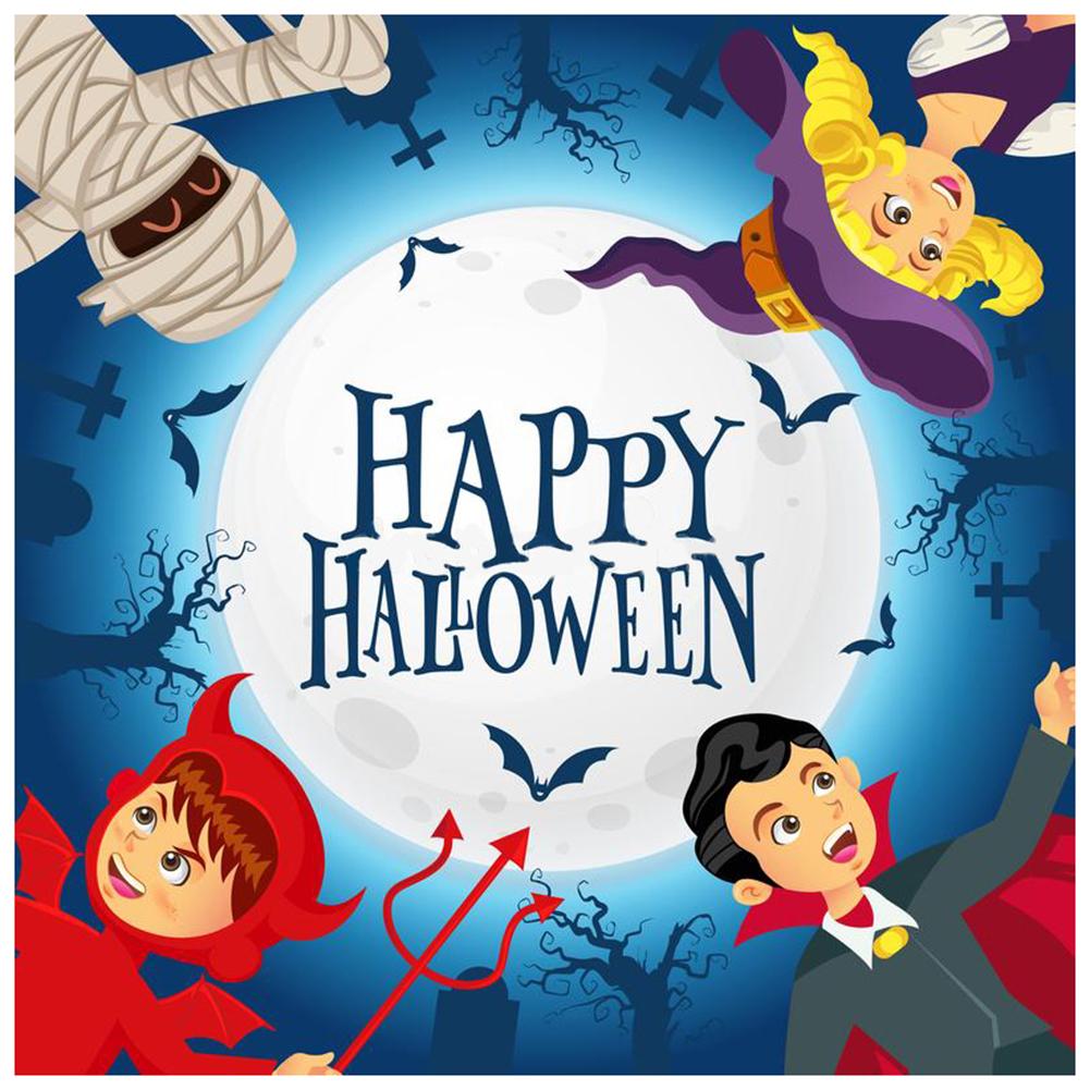 

30x30cm Round Drill Diamond Painting-Halloween Series, 501 Original