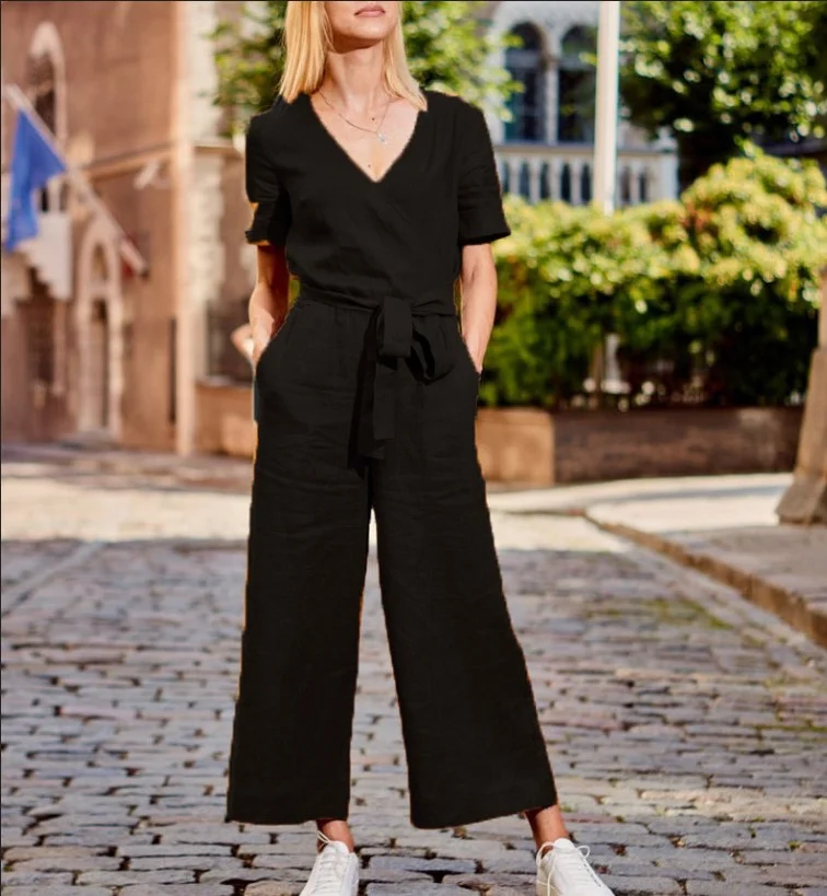 Casual Loose One-Piece Trousers