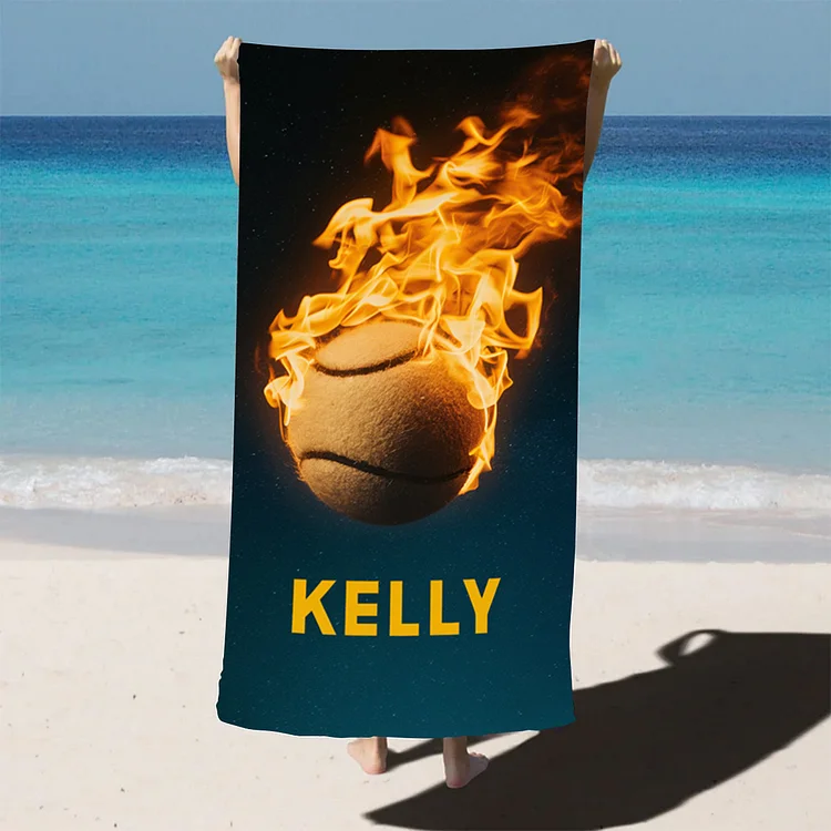 Personalized Tennis Beach Towel For Summer&Beach | DYTowel 557