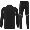 25/26 Ajax black with gray stripe Half-Zip Training Jacket Set