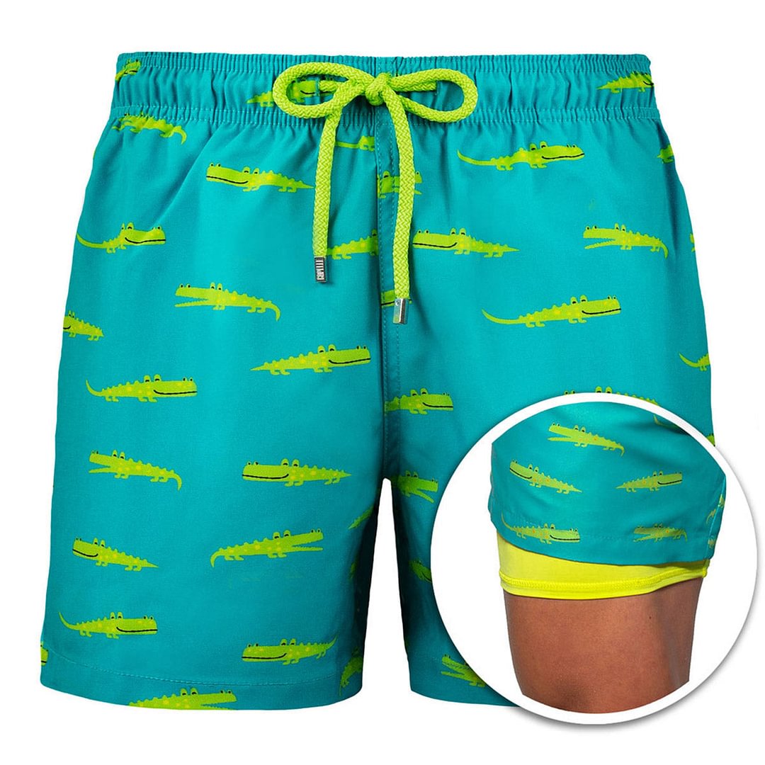 Crocodile Lagoon - Double-layer beach pants