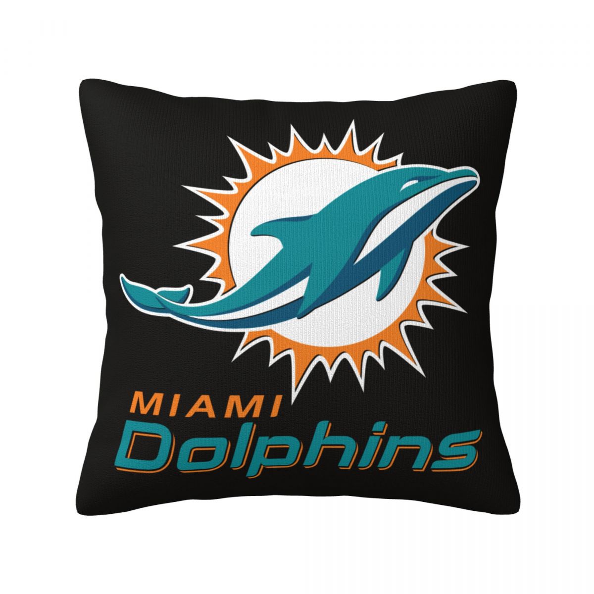 Miami Dolphins Logo Throw Pillows 18 x 18 inch