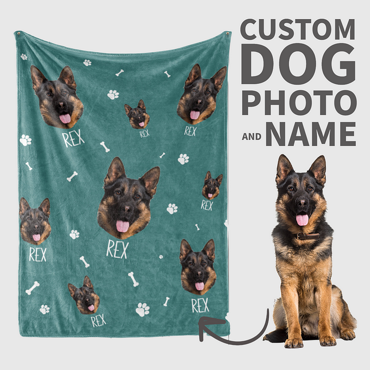 BlanketCute-Personalized Lovely Pet Blanket with Your Pet's Photo | 01