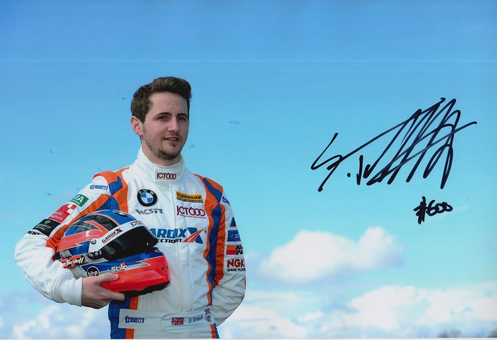 Sam Tordoff Hand Signed 12x8 Photo Poster painting BMW Touring Cars 2.