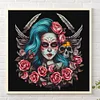 Diamond Painting -DIY Round Drill Rose Skull Girl(35x35cm)