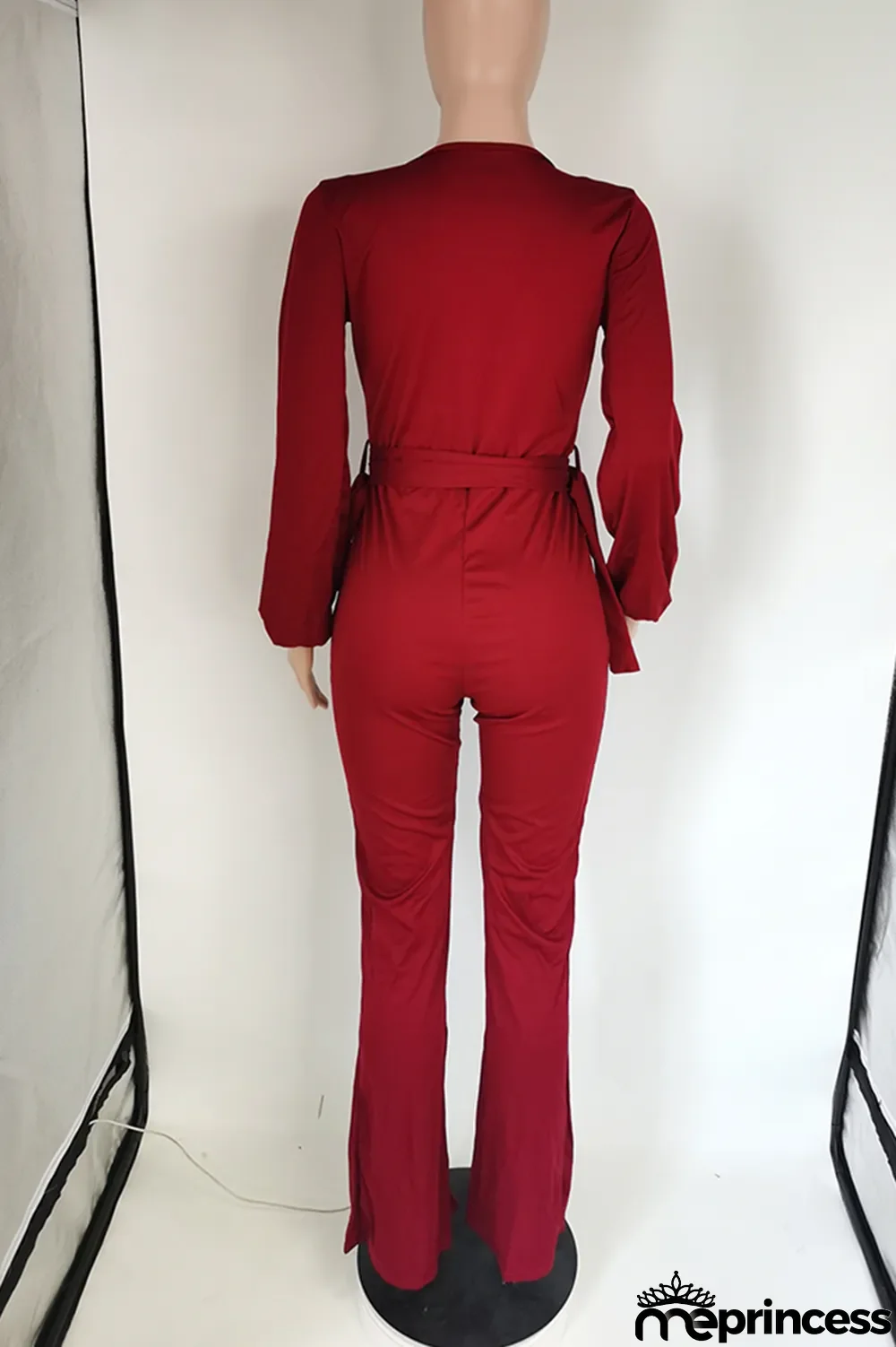 Black Casual Print Patchwork V Neck Skinny Jumpsuits