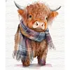 Cute Yak - 18CT Stamped Cross Stitch - 40*45cm - Animal